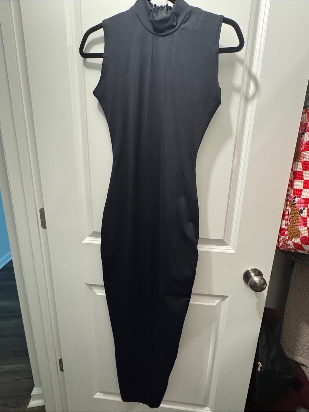 Stript Offcial Black Sleeveless Spandex Maxi Dress Medium